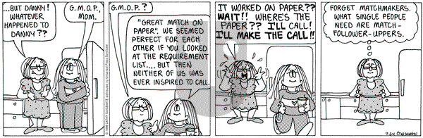 Cathy Classics on Friday July 24, 1998 Comic Strip