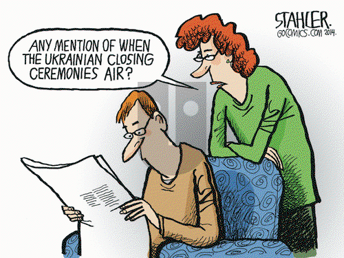 Jeff Stahler on Tuesday February 25, 2014 Comic Strip