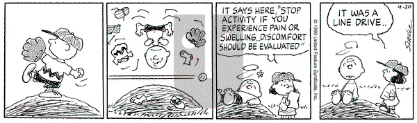 Peanuts on Tuesday April 20, 1999 Comic Strip
