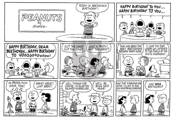 Peanuts on Sunday December 16, 1962 Comic Strip