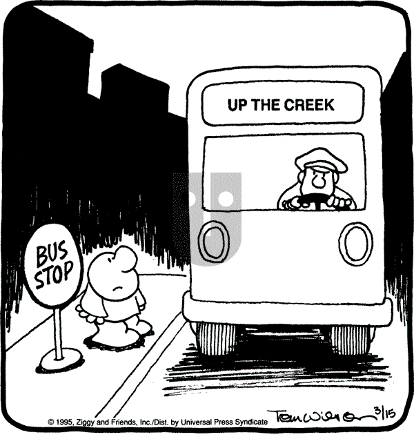 Ziggy - Wednesday March 15, 1995 Comic Strip