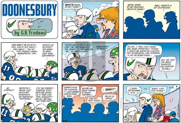 Doonesbury on Sunday October 28, 2001 Comic Strip