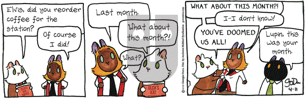 Breaking Cat News on Thursday April 11, 2019 Comic Strip