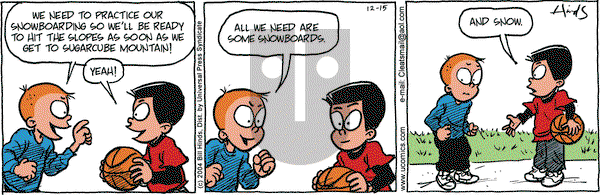 Cleats on Wednesday December 15, 2004 Comic Strip