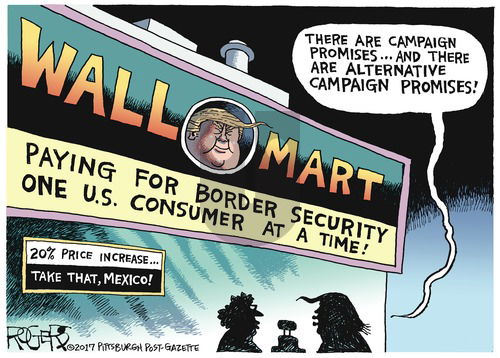 Rob Rogers on Sunday January 29, 2017 Comic Strip