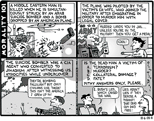 Ted Rall on Saturday October 8, 2005 Comic Strip