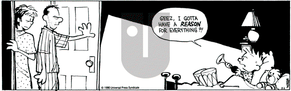 Calvin and Hobbes on Thursday August 2, 1990 Comic Strip