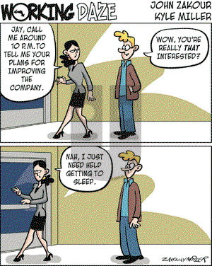 Working Daze on Saturday October 27, 2007 Comic Strip