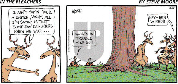 In the Bleachers - Sunday March 18, 2007 Comic Strip