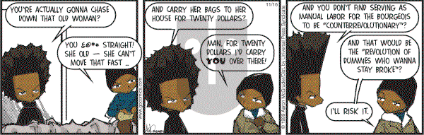 The Boondocks on Thursday November 16, 2006 Comic Strip