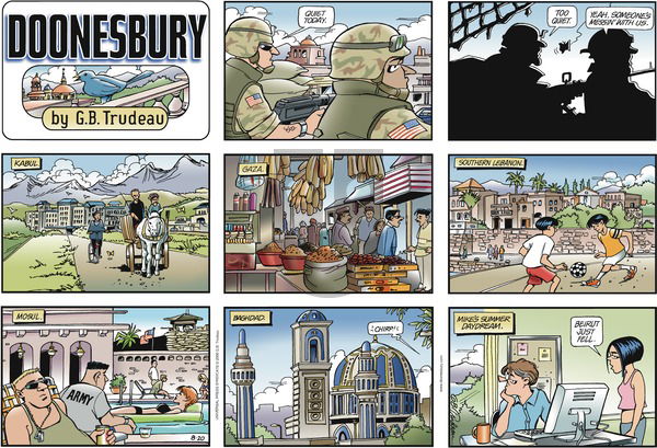 Doonesbury on Sunday August 20, 2006 Comic Strip