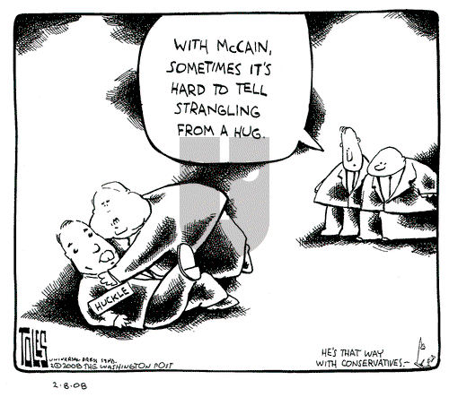 Tom Toles on Friday February 8, 2008 Comic Strip