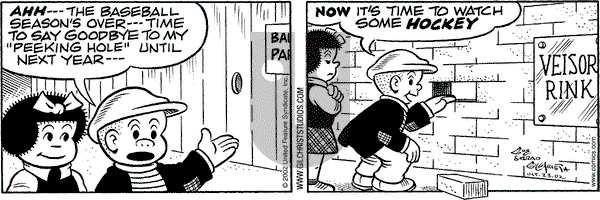 Nancy on Wednesday October 23, 2002 Comic Strip