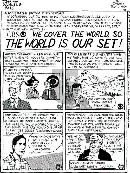 Tom the Dancing Bug on Saturday January 29, 2000 Comic Strip