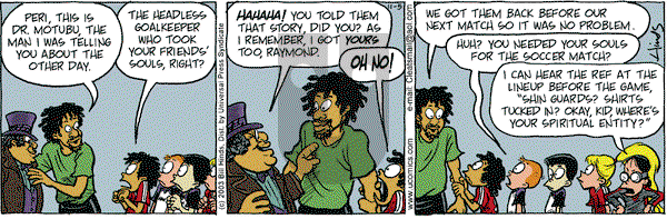 Cleats on Wednesday November 5, 2003 Comic Strip