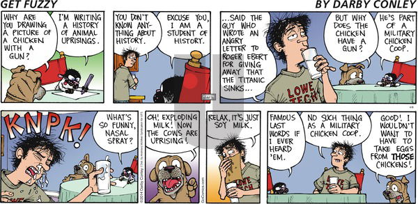 Get Fuzzy on Sunday April 6, 2025 Comic Strip