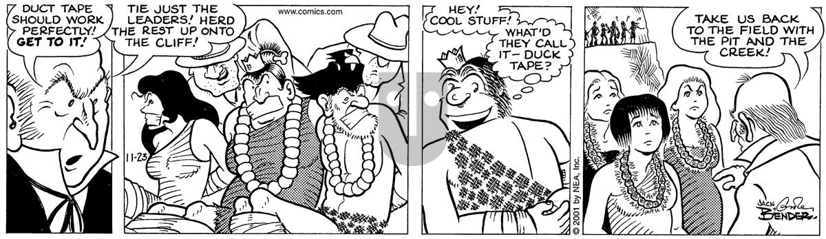 Alley Oop - Friday November 23, 2001 Comic Strip