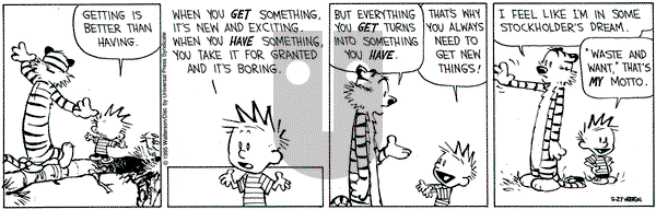 Calvin and Hobbes on Saturday May 27, 1995 Comic Strip
