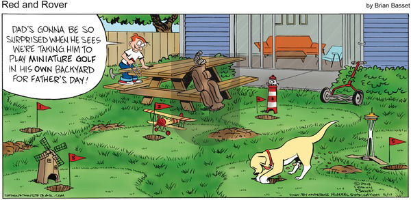 Red and Rover on Sunday June 17, 2018 Comic Strip