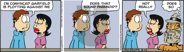 Garfield on Wednesday September 22, 2010 Comic Strip