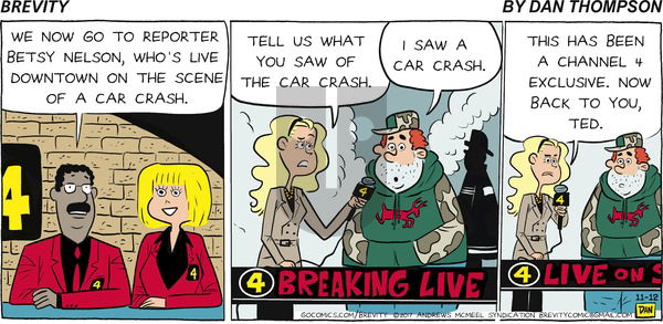 Brevity on Sunday November 12, 2017 Comic Strip