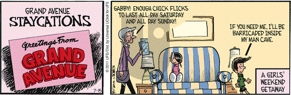 Grand Avenue on Friday July 15, 2011 Comic Strip