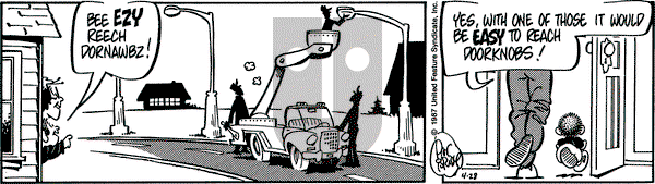 Rose is Rose on Tuesday April 28, 1987 Comic Strip