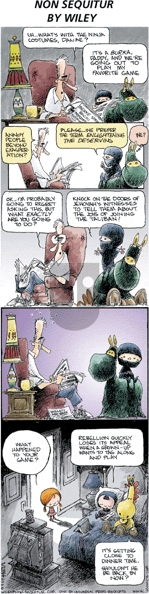 Non Sequitur on Sunday November 16, 2003 Comic Strip