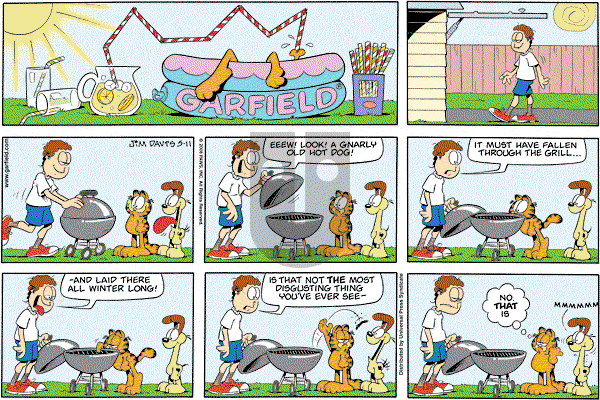 Garfield on Sunday May 11, 2008 Comic Strip