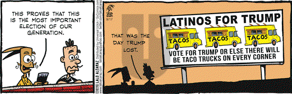 La Cucaracha on Saturday September 17, 2016 Comic Strip