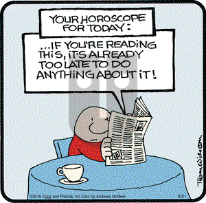 Ziggy on Thursday March 21, 2019 Comic Strip
