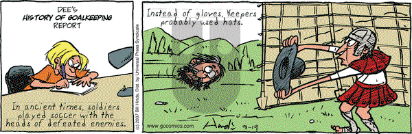 Cleats on Wednesday September 19, 2007 Comic Strip