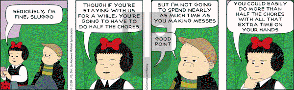 Nancy on Monday April 20, 2020 Comic Strip