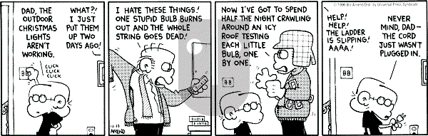 FoxTrot - Monday December 23, 1996 Comic Strip