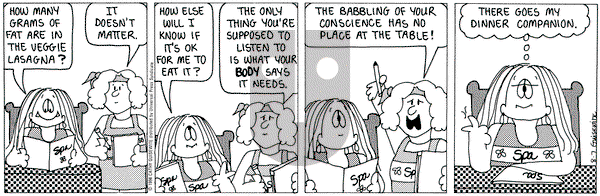 Cathy Classics on Friday August 7, 1998 Comic Strip