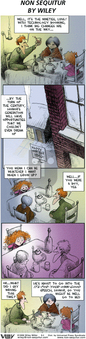 Non Sequitur on Sunday August 4, 2002 Comic Strip