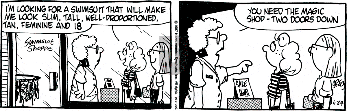 Luann - Wednesday June 24, 1987 Comic Strip