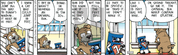 Get Fuzzy on Saturday August 10, 2013 Comic Strip