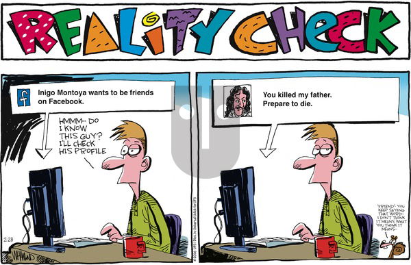 Reality Check on Sunday February 28, 2016 Comic Strip