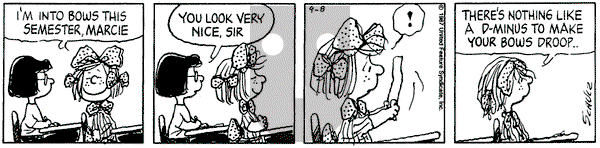 Peanuts on Tuesday September 8, 1987 Comic Strip