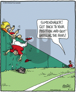In the Bleachers on Saturday June 11, 2005 Comic Strip