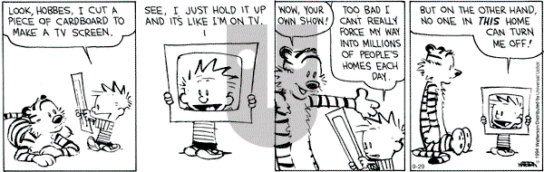 Calvin and Hobbes on Monday September 29, 2014 Comic Strip
