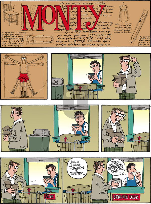 Monty on Sunday December 2, 2018 Comic Strip