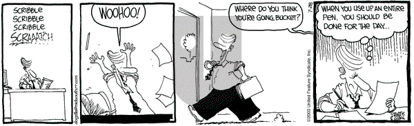 The Buckets on Monday July 28, 2003 Comic Strip