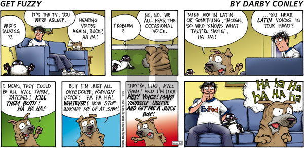 Get Fuzzy on Sunday September 23, 2007 Comic Strip