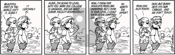 Doonesbury on Saturday August 24, 1985 Comic Strip