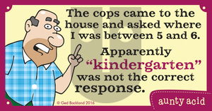 Aunty Acid on Tuesday February 2, 2016 Comic Strip
