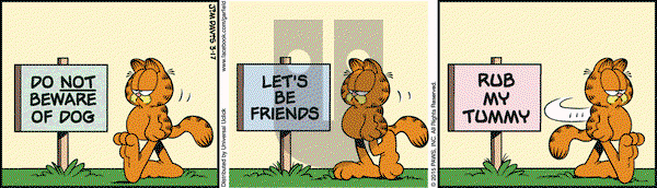 Garfield on Tuesday March 17, 2015 Comic Strip