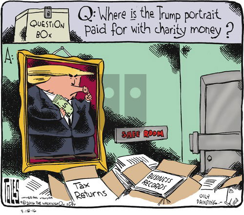 Tom Toles on Sunday September 18, 2016 Comic Strip