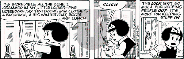 Nancy on Wednesday December 6, 2000 Comic Strip